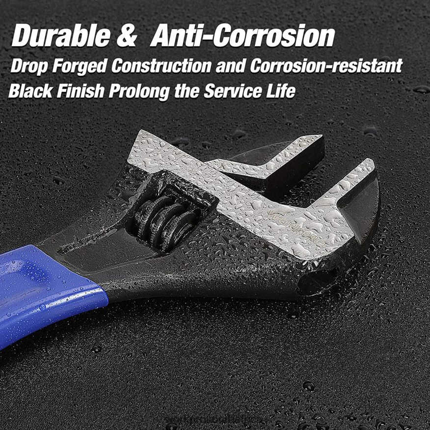 ZA WORKPRO 2 Pcs Adjustable Wrench Set for Home GarageWorkshop and DIY Helpful 4B8V2T87 Tool
