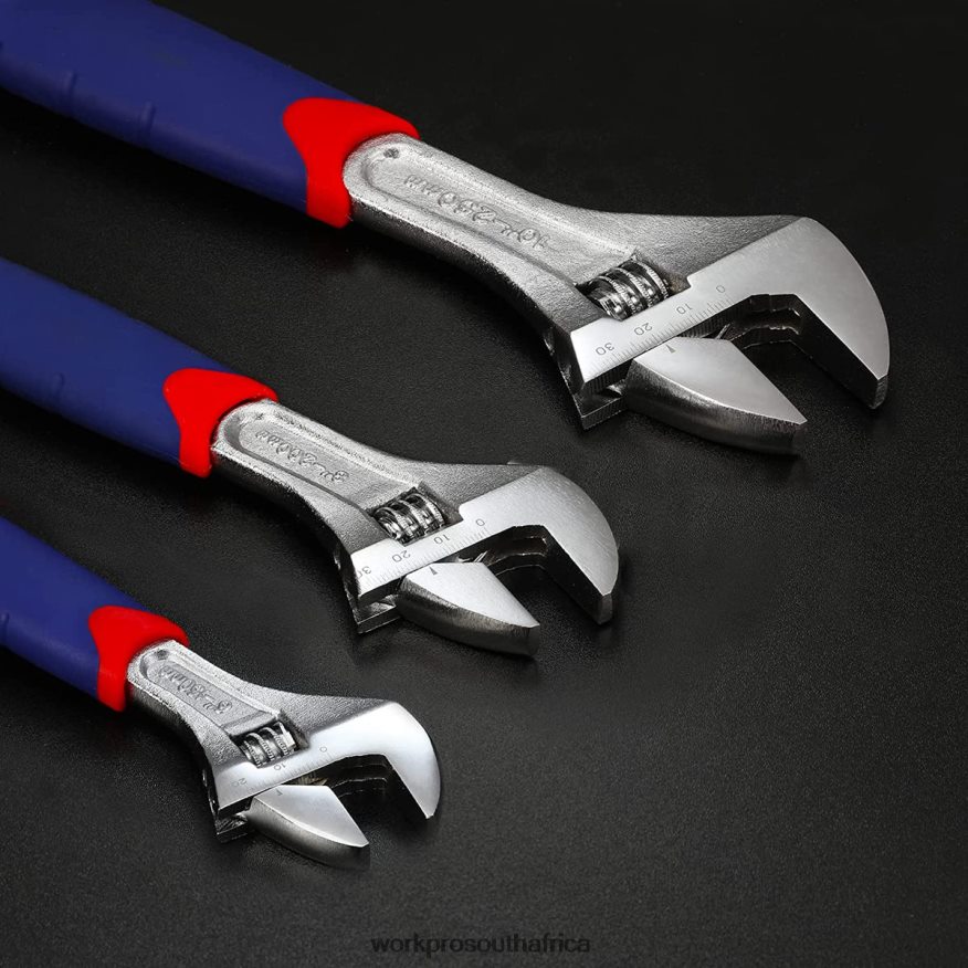 ZA WORKPRO 3 Pcs Adjustable Wrench Set Morden 4B8V2T83 Tool
