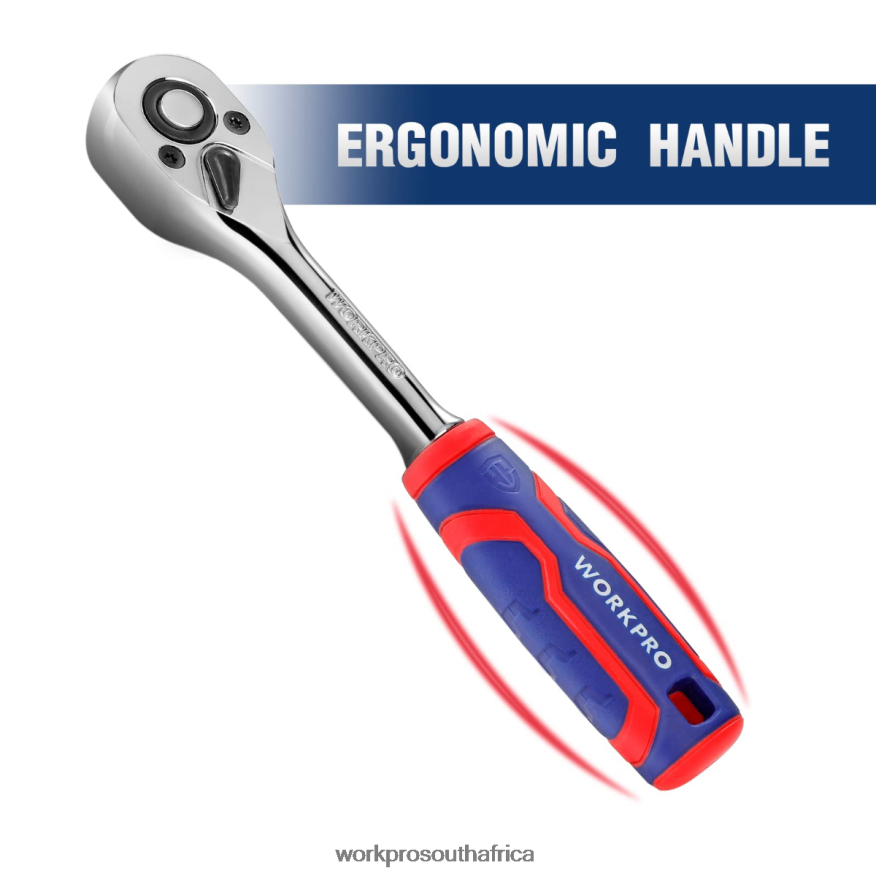 ZA WORKPRO 3 Pcs Ratchet Set, Quick-Release Reversible 72-Tooth 40CR Steel Drive Socket Wrench Helpful 4B8V2T91 Tool