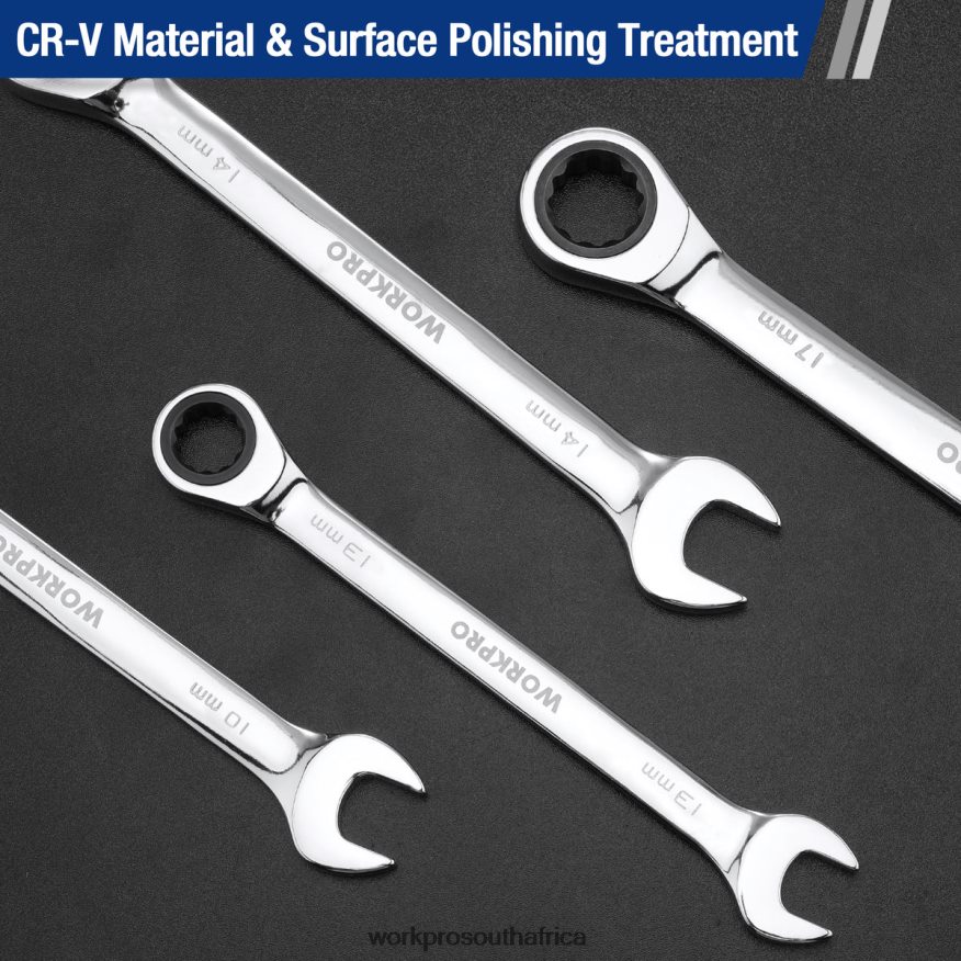 ZA WORKPRO 7-Piece Ratcheting Combination Wrench Set Useful 4B8V2T85 Tool