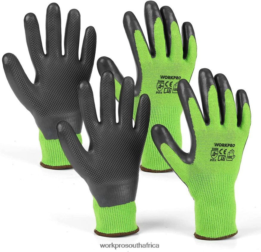ZA WORKPRO 2 Pairs Garden Working Gloves with Eco Latex Palm Coated and Touchscreen for Weeding, Digging, Raking and Pruning New 4B8V2T273 Tool