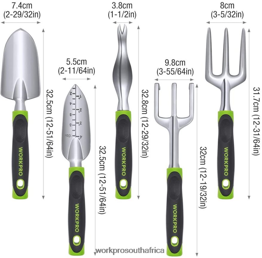 ZA WORKPRO 5 Pcs Outdoor Garden Tool Set Gardening Work Gifts Morden 4B8V2T276 Tool