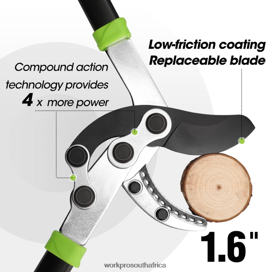 ZA WORKPRO Anvil Lopper, 32 Inch Branch Cutter with Compound Action, Heavy Duty Garden Tree Trimmer Morden 4B8V2T282 Tool