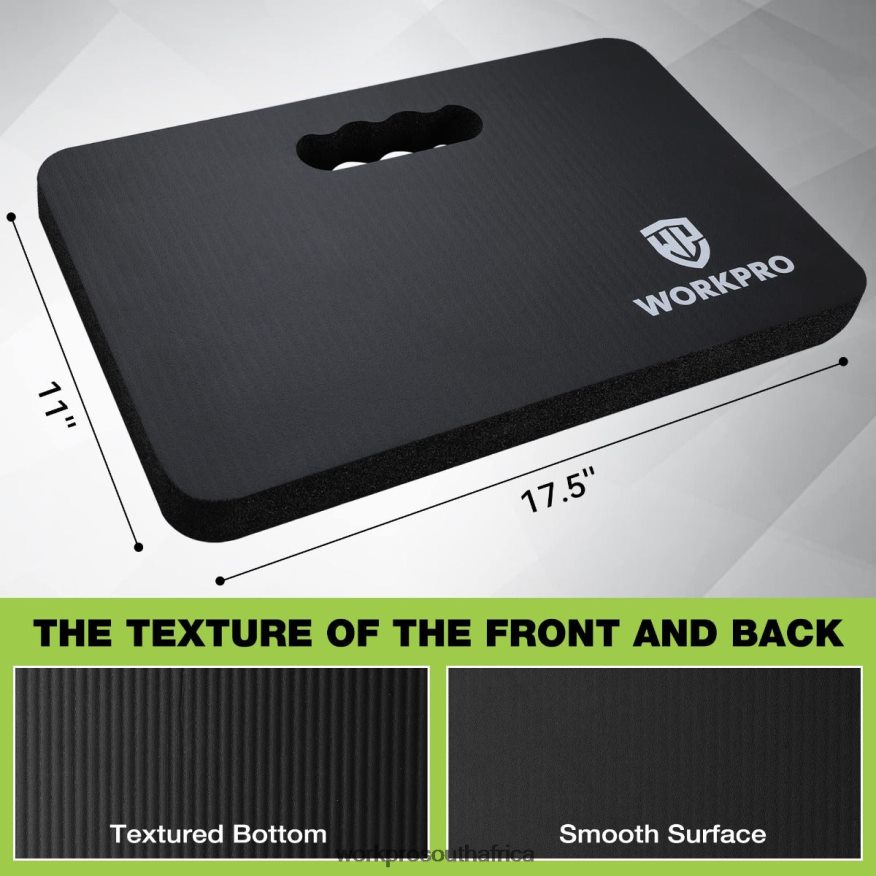 ZA WORKPRO Extra Thick Foam Kneeling Pad, 17.5 x 11 x 1.5 Black 4B8V2T277 Tool