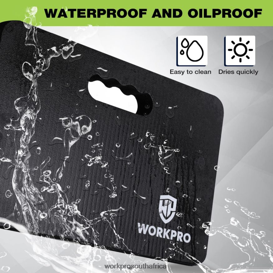 ZA WORKPRO Extra Thick Foam Kneeling Pad, 17.5 x 11 x 1.5 Black 4B8V2T277 Tool