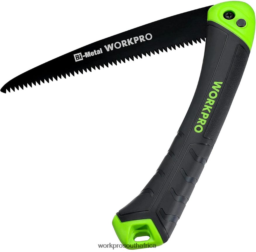 ZA WORKPRO Folding Saw Compact Hand Pruning Saw with 7 Inch Blade Push Button Lock Helpful 4B8V2T270 Tool