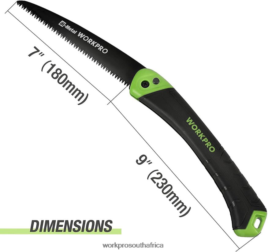 ZA WORKPRO Folding Saw Compact Hand Pruning Saw with 7 Inch Blade Push Button Lock Helpful 4B8V2T270 Tool