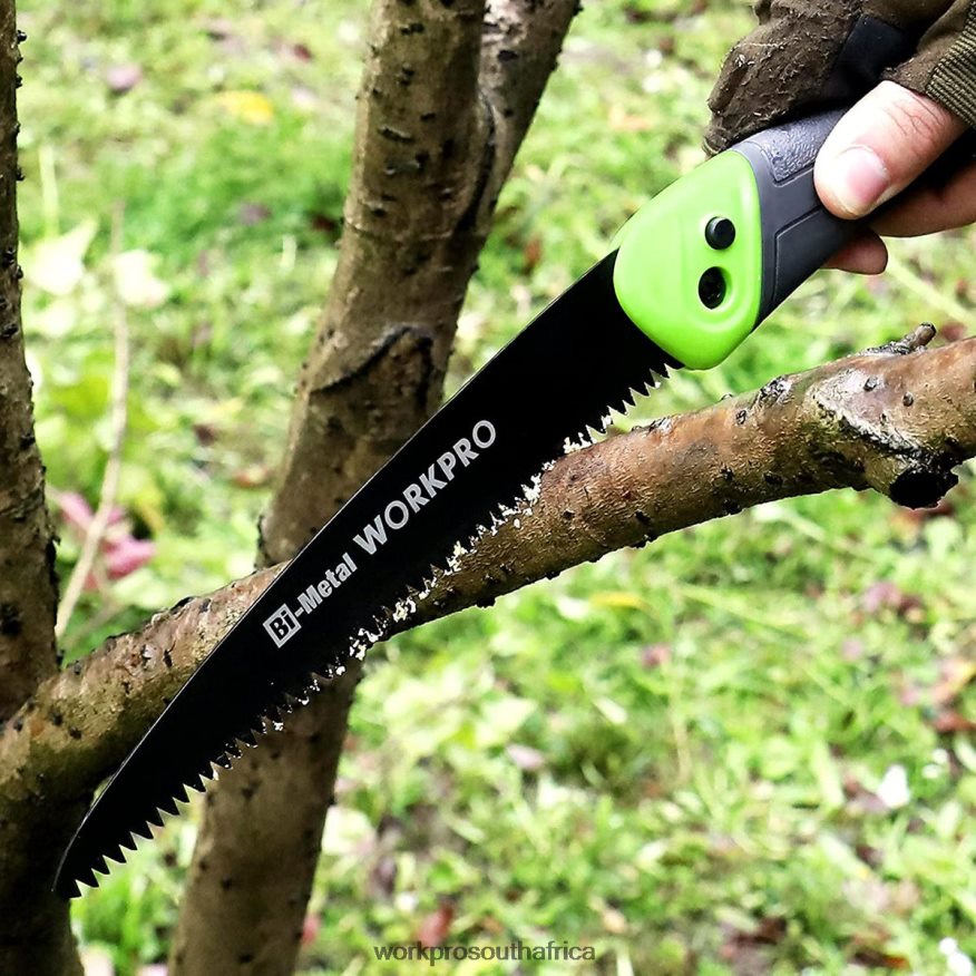 ZA WORKPRO Folding Saw Compact Hand Pruning Saw with 7 Inch Blade Push Button Lock Helpful 4B8V2T270 Tool
