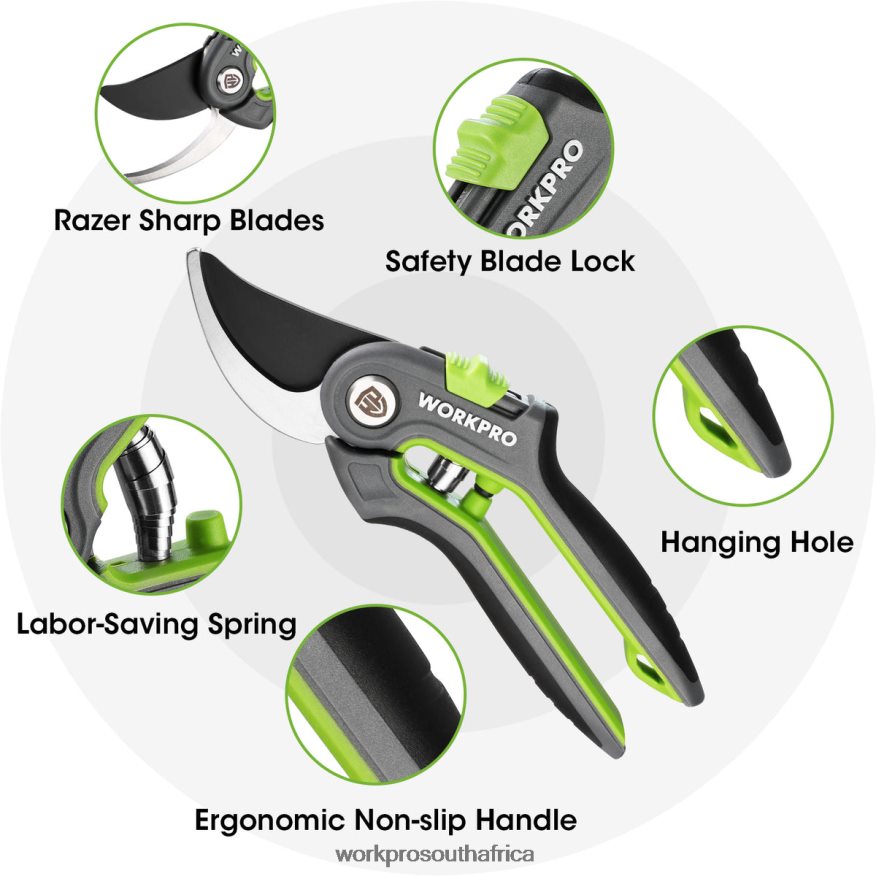 ZA WORKPRO Garden Pruning Shears 2 Pack, Bypass Pruning Shears and Straight Garden Scissors Morden 4B8V2T280 Tool