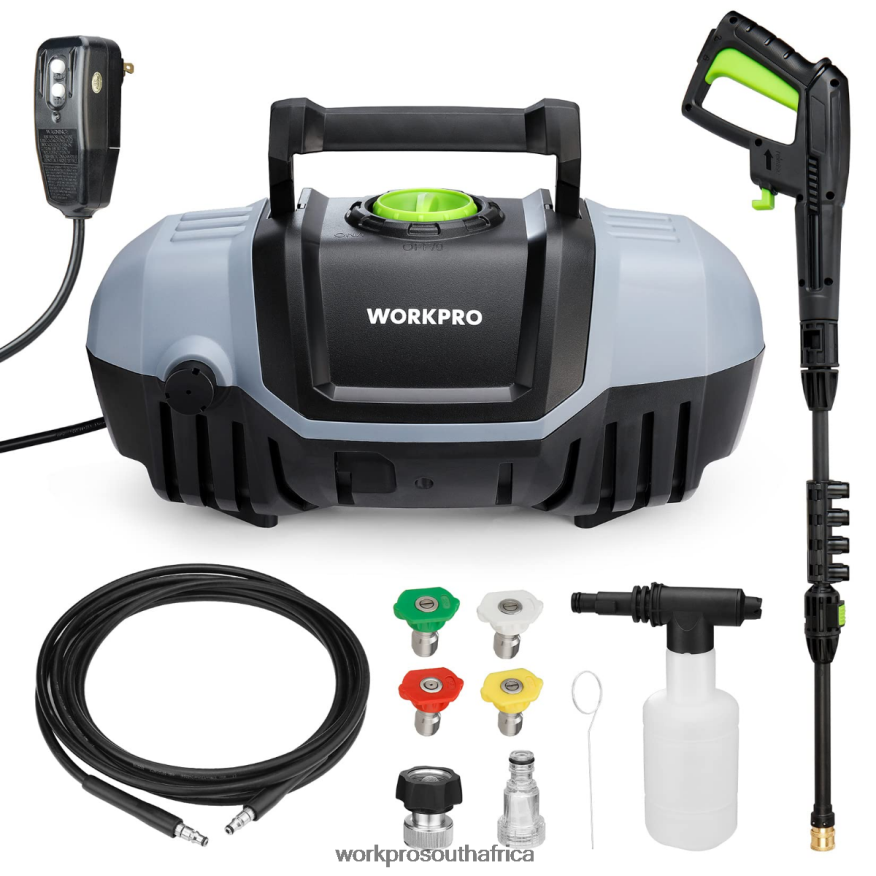 ZA WORKPRO 1900 Max PSI 1.8 GPM 12-Amp Compact Electric High Pressure Washer Helpful 4B8V2T299 Tool