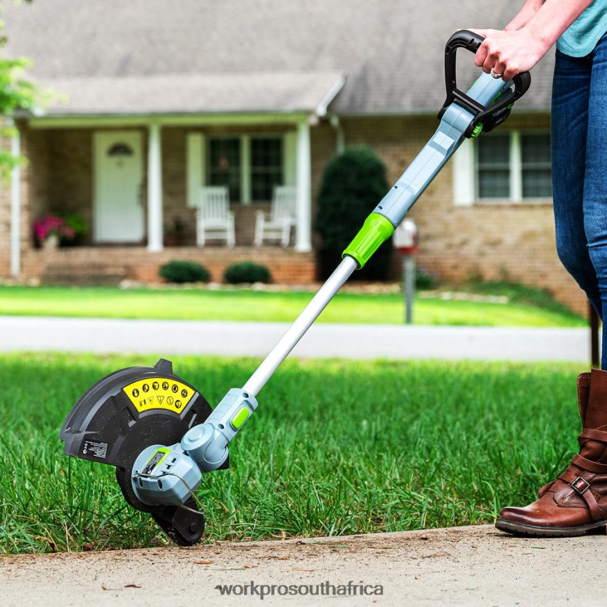 ZA WORKPRO 20V Cordless String Trimmer / Edger 12-inch with 2Ah Lithium-Ion Battery 1 Hour Quick Charger 16.4ft Trimmer Line Included Helpful 4B8V2T293 Tool