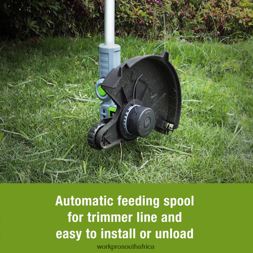 ZA WORKPRO 20V Cordless String Trimmer / Edger 12-inch with 2Ah Lithium-Ion Battery 1 Hour Quick Charger 16.4ft Trimmer Line Included Helpful 4B8V2T293 Tool