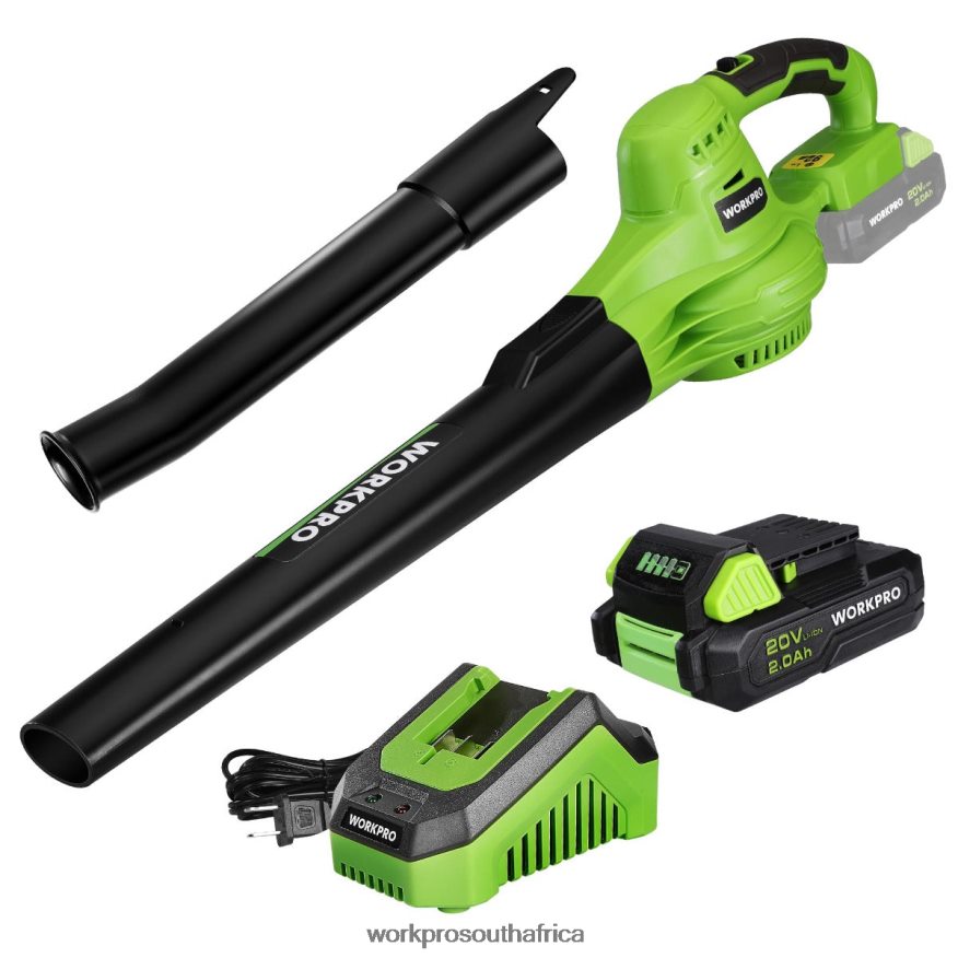 ZA WORKPRO 20V Lightweight Mini Cordless Leaf Blower wih Battery and Charger, 2-Speed Control Morden 4B8V2T303 Tool