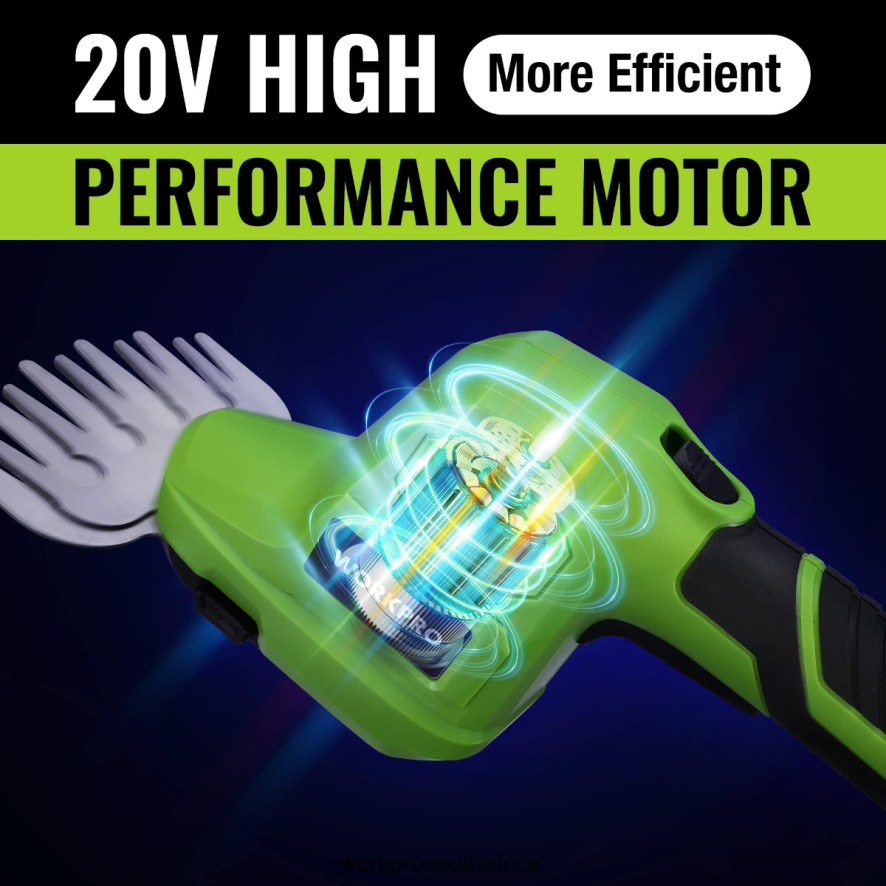 ZA WORKPRO 2 in 1 20V Electric Cordless Grass Hedge Shear & Handheld Shrubbery Trimmer, with 2.0Ah Rechargeable Lithium-Ion Battery and 1 Hour Fast Charger Useful 4B8V2T302 Tool