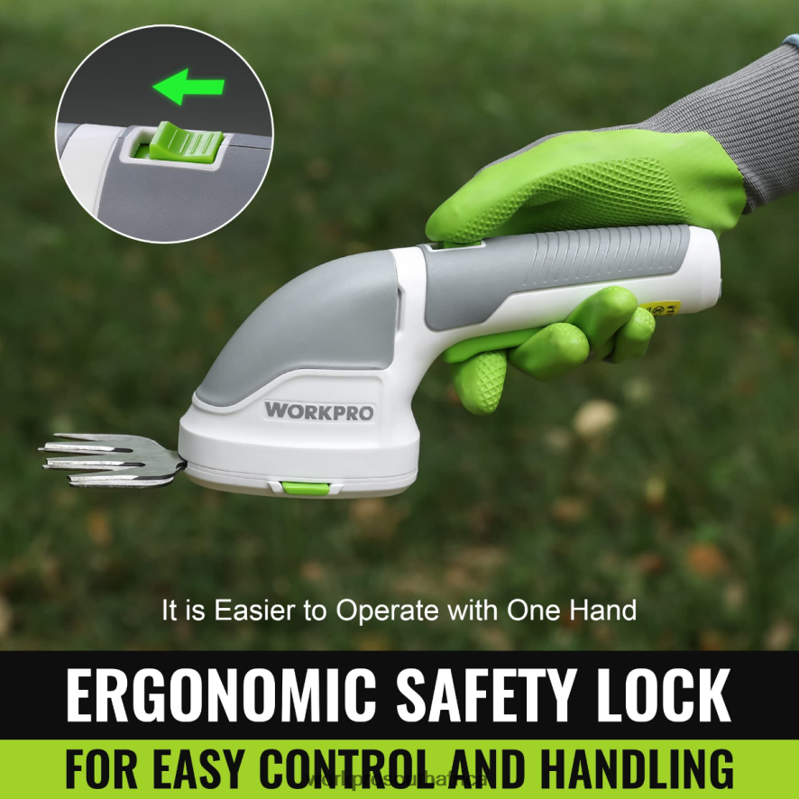 ZA WORKPRO 2 in 1 Handheld 3.6V Electric Cordless Shrubbery Trimmer Hedge Shears/Grass Cutter Pink/Green/White 4B8V2T268 Tool