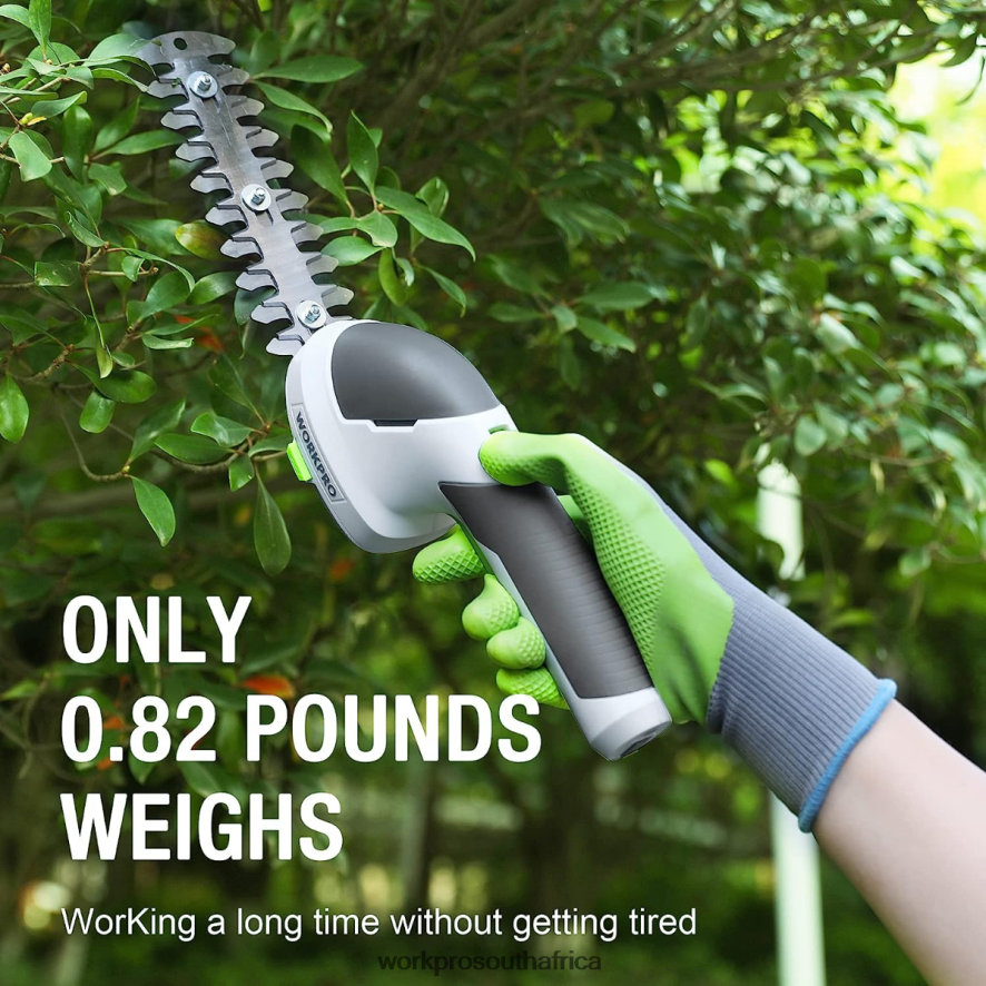 ZA WORKPRO 2 in 1 Handheld 7.2V Electric Cordless Shrubbery Trimmer Hedge Shears/Grass Cutter Pink/Green/White 4B8V2T269 Tool