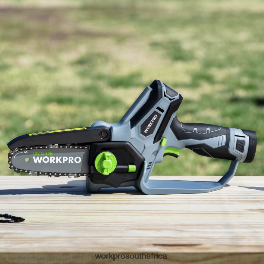ZA WORKPRO Mini Chainsaw, Cordless Electric Compact Chain Saw with 2 Batteries, Replacement Guide Bar and Chain New 4B8V2T291 Tool