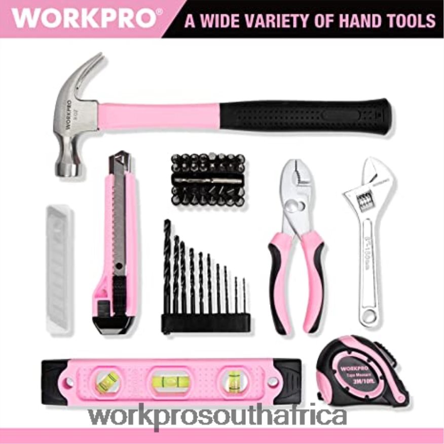 ZA WORKPRO 12V Cordless Drill Set & 6-in-1 Staple Gun & 8 Pcs Magnetic Screwdrivers Set & Cordless Hot Melt Glue Gun Pink 4B8V2T313 Tool