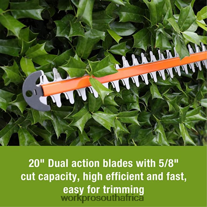 ZA WORKPRO 20V Cordless Hedge Trimmer & 2 in 1 Handheld Hedge Trimmer & 2-Piece Pruning Shears & Garden Knee Pads Morden 4B8V2T320 Tool