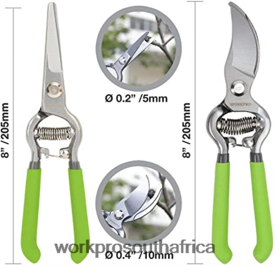 ZA WORKPRO 20V Cordless Hedge Trimmer & 2 in 1 Handheld Hedge Trimmer & 2-Piece Pruning Shears & Garden Knee Pads Morden 4B8V2T320 Tool