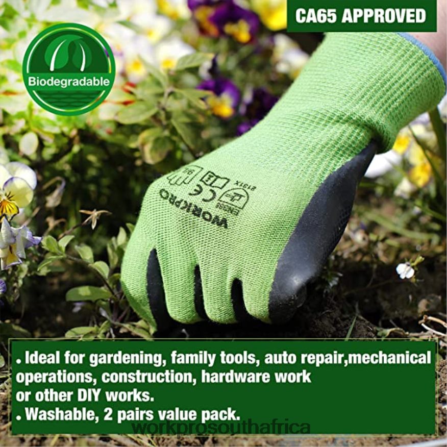 ZA WORKPRO Cordless Chain Saw & 7 Piece Garden Tools Set & 2 Pairs Garden Gloves & Garden Knee Pads Useful 4B8V2T314 Tool