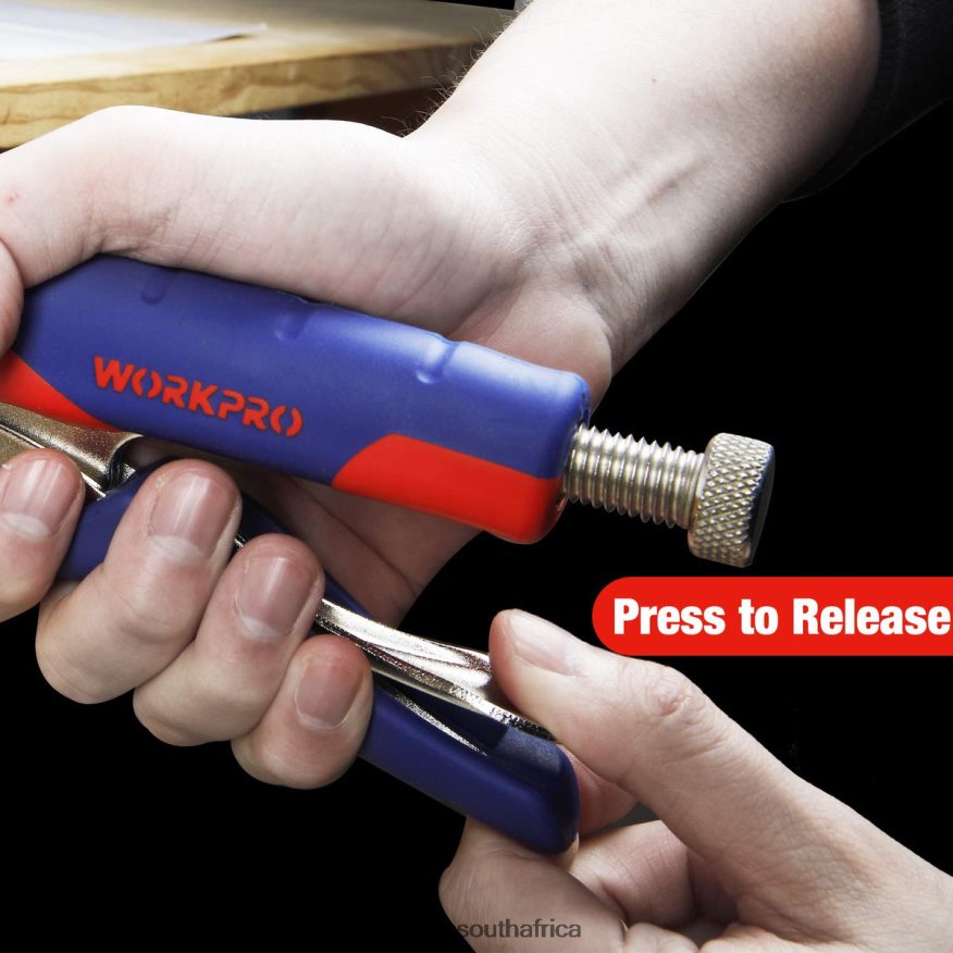ZA WORKPRO Face Clamp & 12V Cordless Drill and Home Tool Kit & 10 Pcs Pro Spade Drill Bit Set & 4-in-1 Staple Gun Heavy-Duty Useful 4B8V2T318 Tool