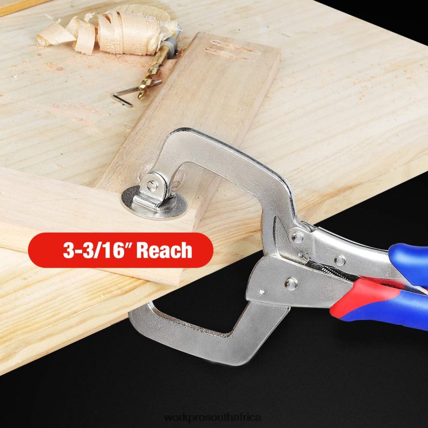 ZA WORKPRO Face Clamp & 12V Cordless Drill and Home Tool Kit & 10 Pcs Pro Spade Drill Bit Set & 4-in-1 Staple Gun Heavy-Duty Useful 4B8V2T318 Tool