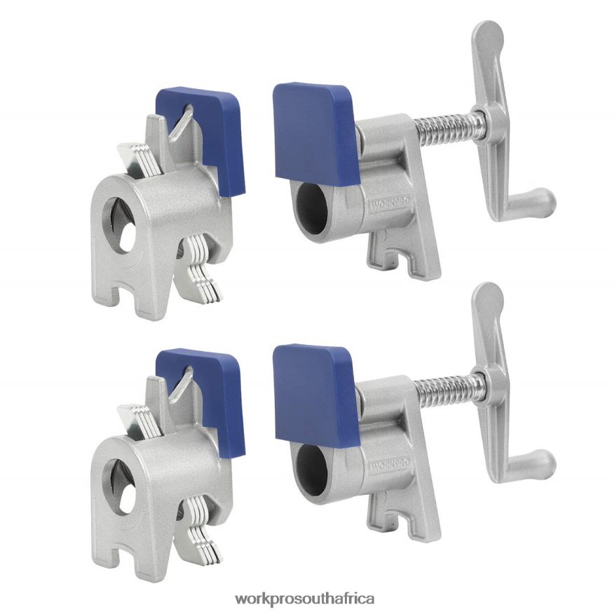ZA WORKPRO 2 Pcs Pipe Clamps, Aluminum Die-casting Lightweight Tube Clamps Black 4B8V2T124 Tool
