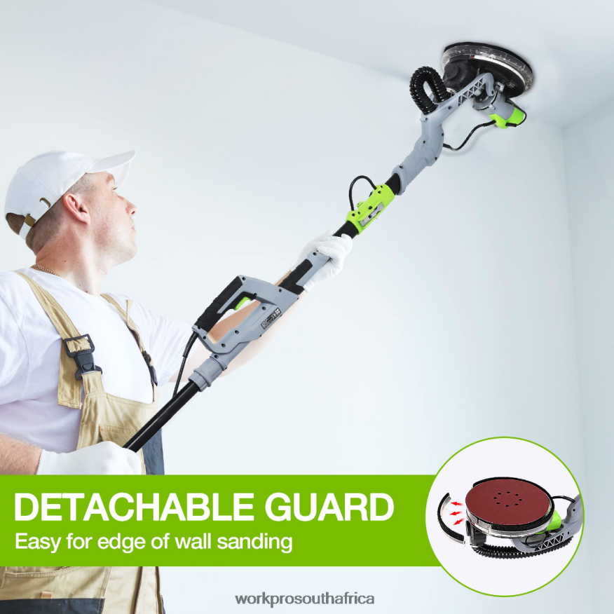 ZA WORKPRO 720W Electric Drywall Sander with Vacuum Morden 4B8V2T228 Tool