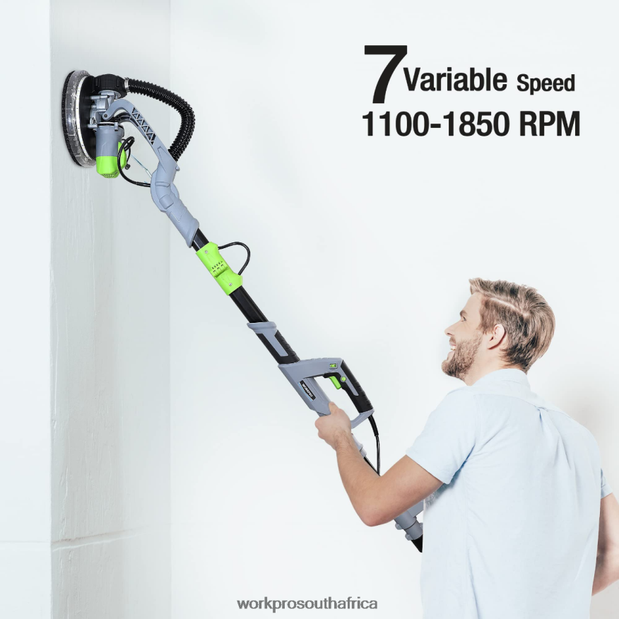 ZA WORKPRO 720W Electric Drywall Sander with Vacuum Morden 4B8V2T228 Tool