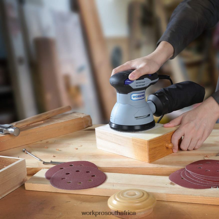 ZA WORKPRO 150 Pcs Sanding Discs Set for Random Orbital Sander Helpful 4B8V2T197 Tool