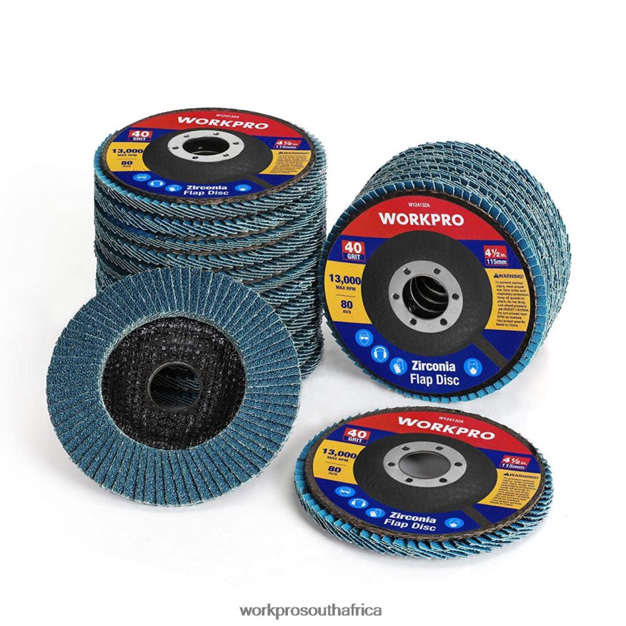 ZA WORKPRO 20 Pcs Flap Discs Zirconia Abrasive Grinding Wheel and Flap Sanding Disc Useful 4B8V2T209 Tool