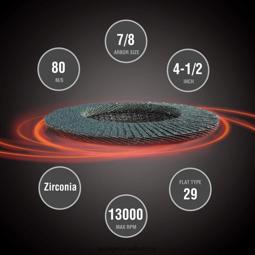 ZA WORKPRO 20 Pcs Flap Discs Zirconia Abrasive Grinding Wheel and Flap Sanding Disc Useful 4B8V2T209 Tool