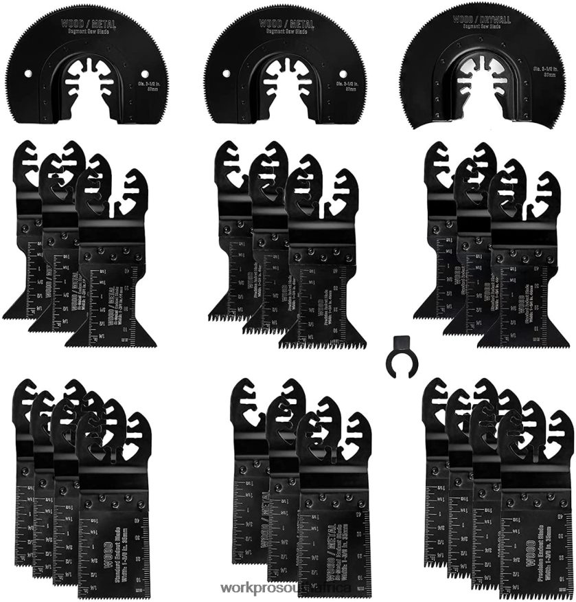 ZA WORKPRO 23 Pcs Metal/Wood Oscillating Saw Blades Set Helpful 4B8V2T194 Tool