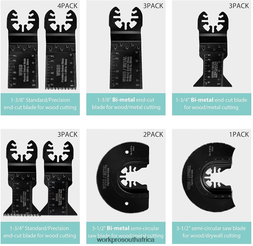 ZA WORKPRO 23 Pcs Metal/Wood Oscillating Saw Blades Set Helpful 4B8V2T194 Tool