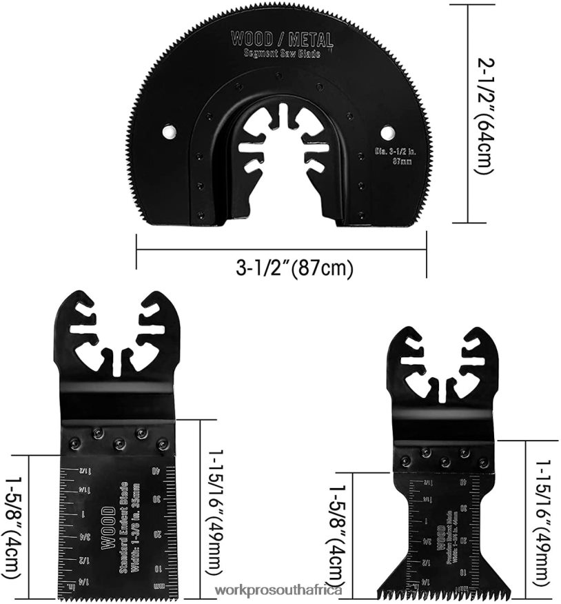 ZA WORKPRO 23 Pcs Metal/Wood Oscillating Saw Blades Set Helpful 4B8V2T194 Tool