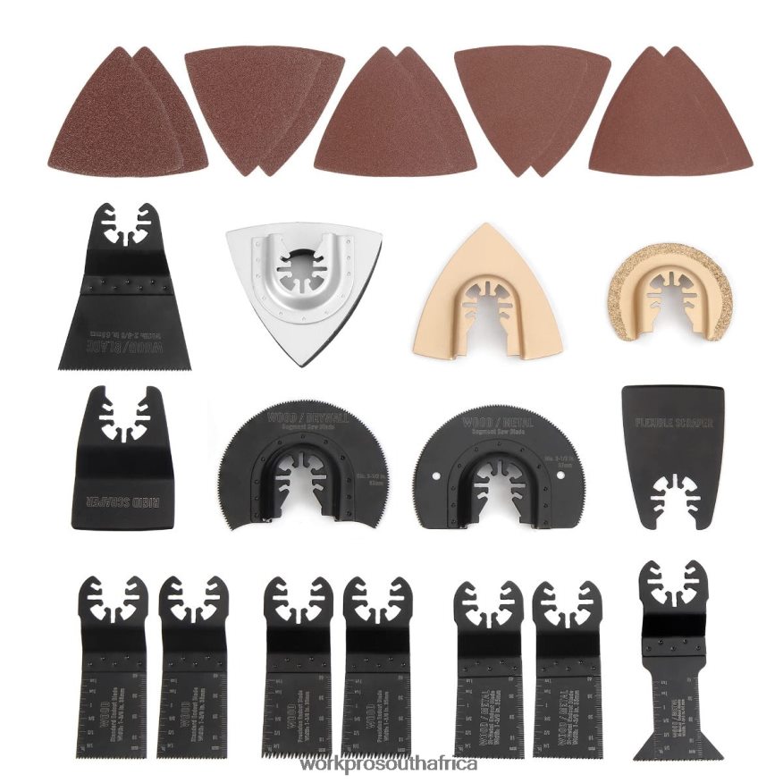 ZA WORKPRO 25 Pcs Oscillating Saw Blades, Cutting Blade, Universal Multitool Accessory for Sanding, Grinding, and Cutting Morden 4B8V2T200 Tool