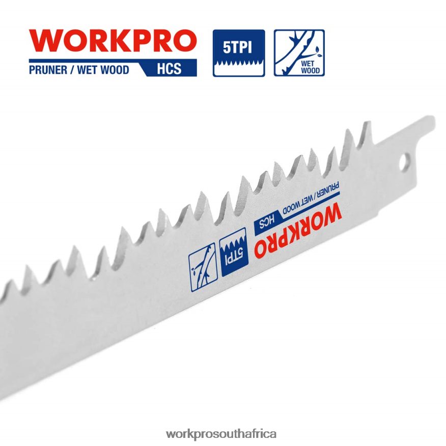 ZA WORKPRO 5 Pcs 9-Inch Wood Pruning Reciprocating Saw Blade Set Helpful 4B8V2T208 Tool