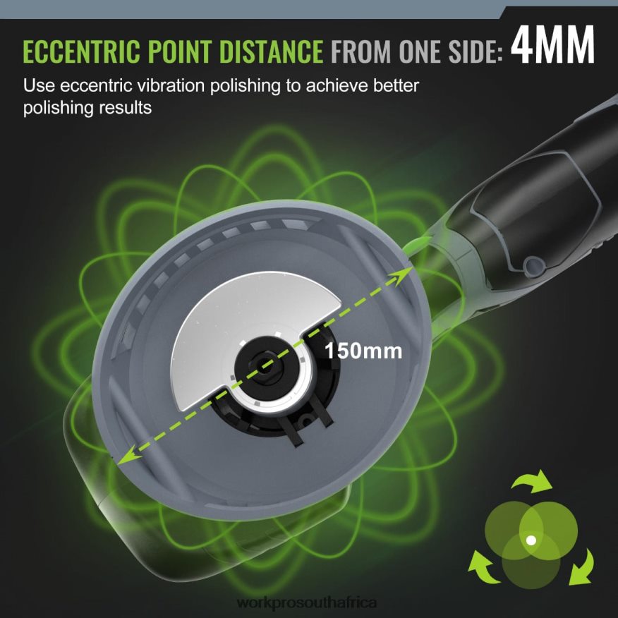 ZA WORKPRO 6-Inch Dual Action Cordless Car Buffer Polisher with 2 pcs 12V Rechargeable Battery Morden 4B8V2T238 Tool