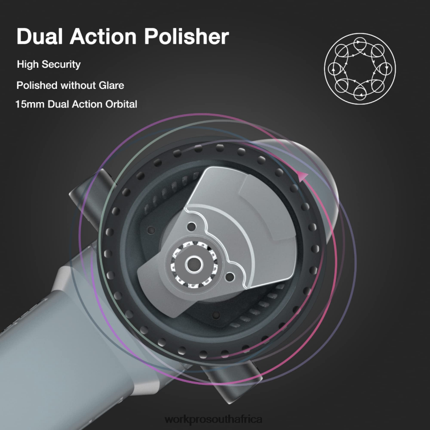 ZA WORKPRO Buffer Polisher, 6-inch 1080W Dual Action Random Orbital Polish Kit Morden 4B8V2T240 Tool