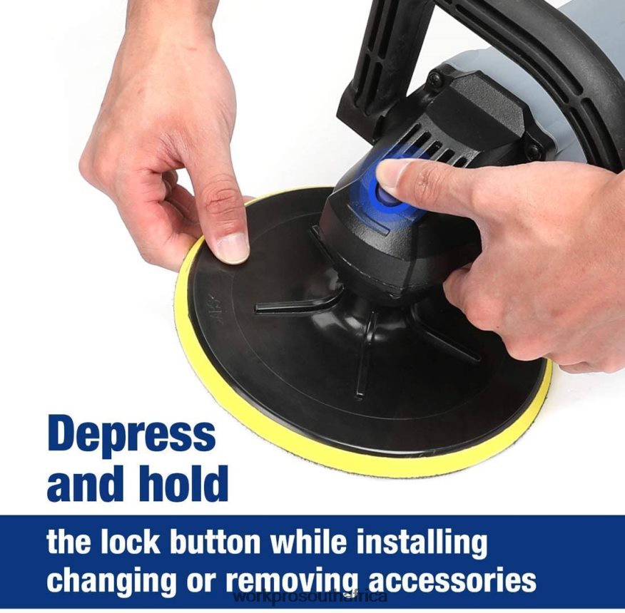ZA WORKPRO Detachable Handle Buffer Polisher with Accessories Helpful 4B8V2T231 Tool