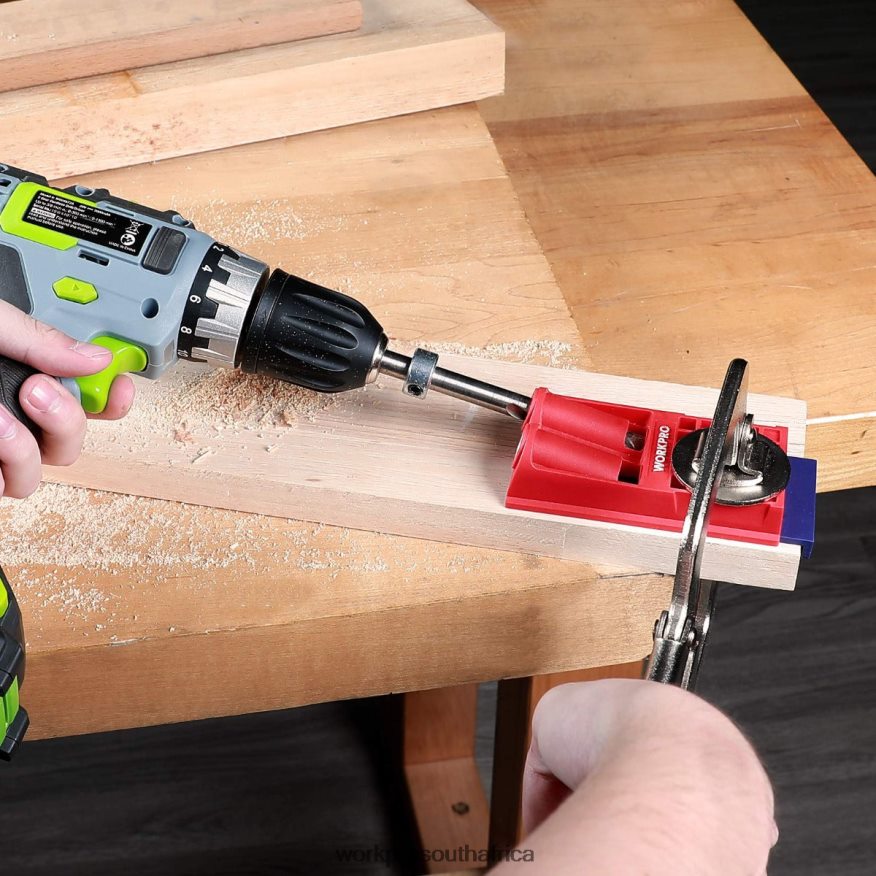ZA WORKPRO Plastic Plugs Coarse Square Driver Screws Pocket Hole Jig Kit Morden 4B8V2T201 Tool