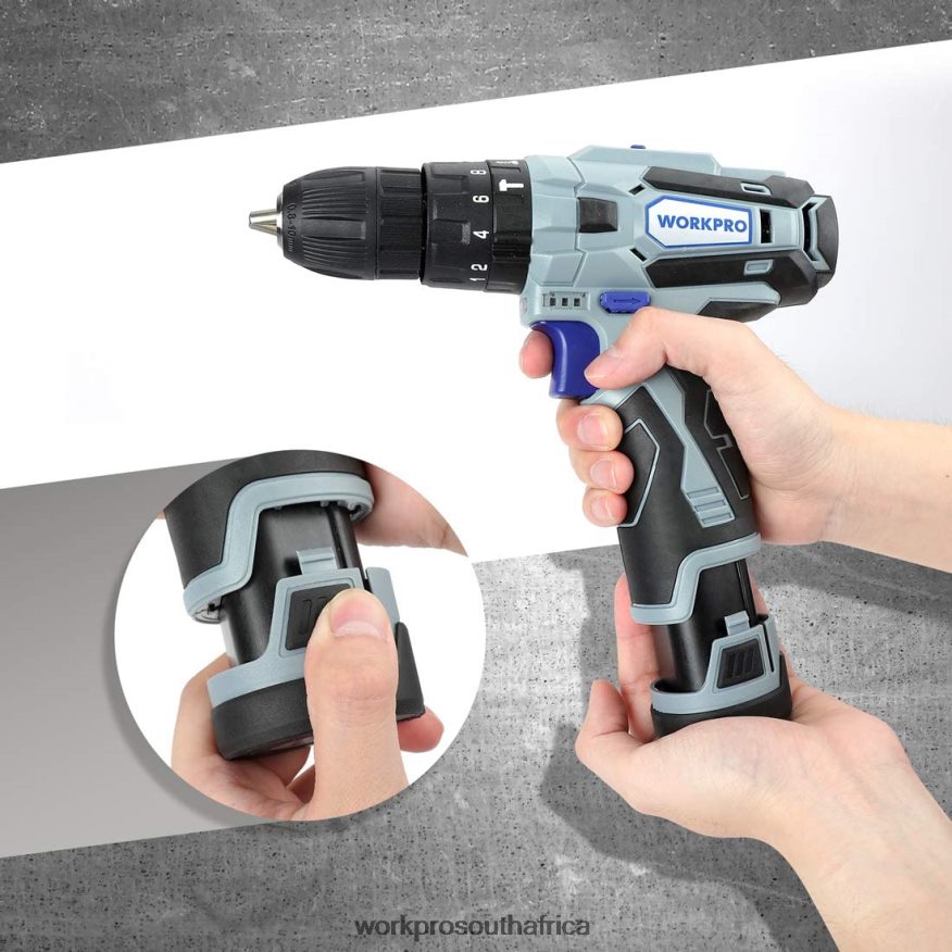 ZA WORKPRO 12V 2.0Ah Lithium-ion Battery Pack Helpful 4B8V2T224 Tool