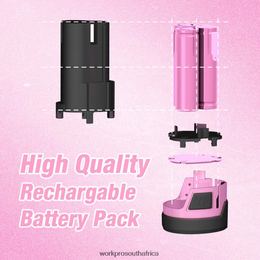 ZA WORKPRO 12V Lithium-ion Replacement Battery for 12V Cordless Drill Driver Pink 4B8V2T223 Tool