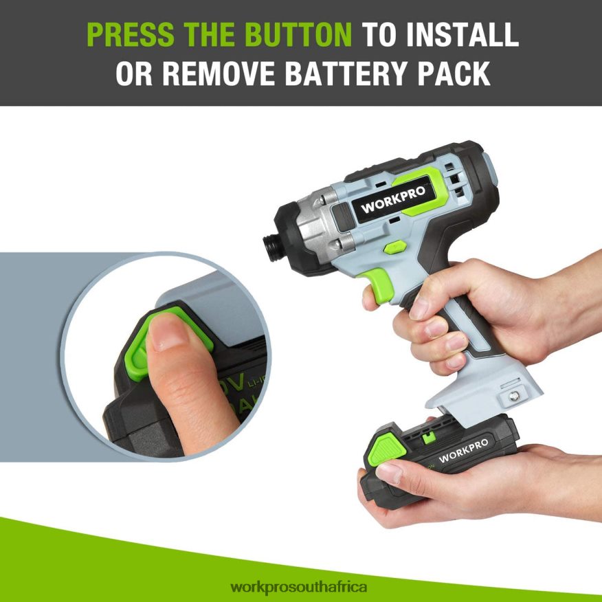 ZA WORKPRO 20V 2.0Ah Lithium-ion Battery Pack Morden 4B8V2T218 Tool