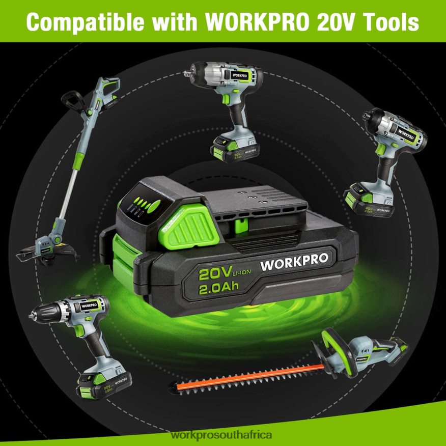 ZA WORKPRO 20V 2.0Ah Lithium-ion Battery Pack Morden 4B8V2T218 Tool