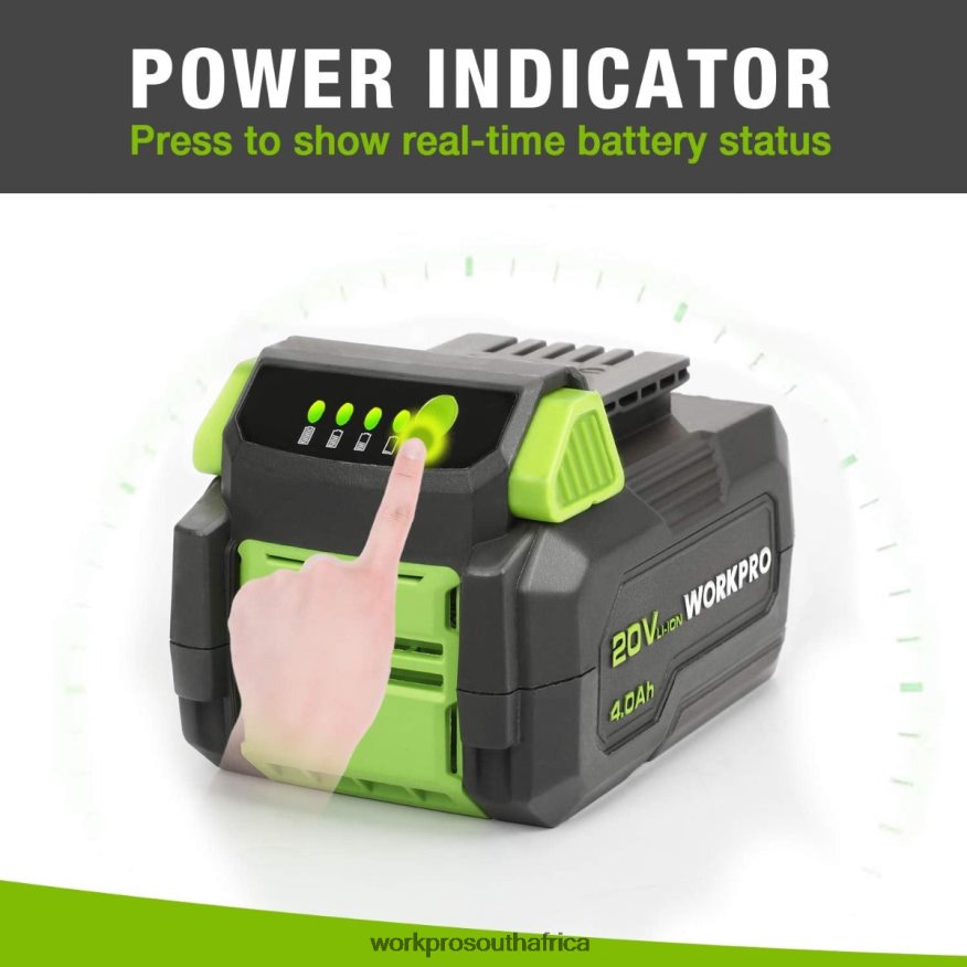 ZA WORKPRO 20V 4.0Ah Lithium-ion Battery Pack Morden 4B8V2T217 Tool