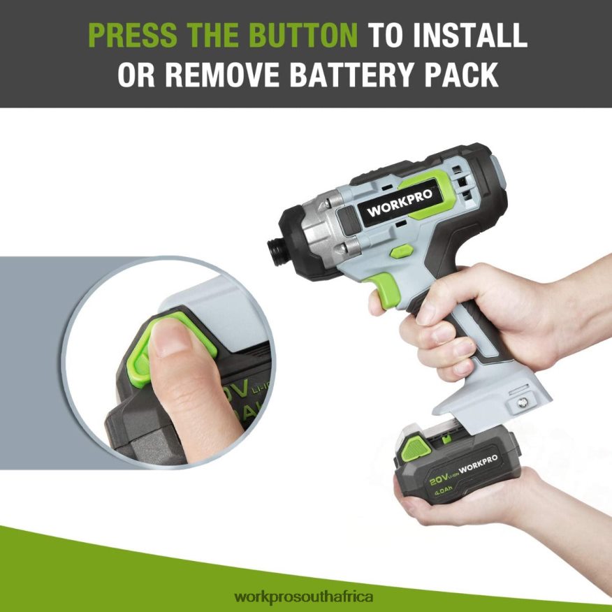 ZA WORKPRO 20V 4.0Ah Lithium-ion Battery Pack Morden 4B8V2T217 Tool