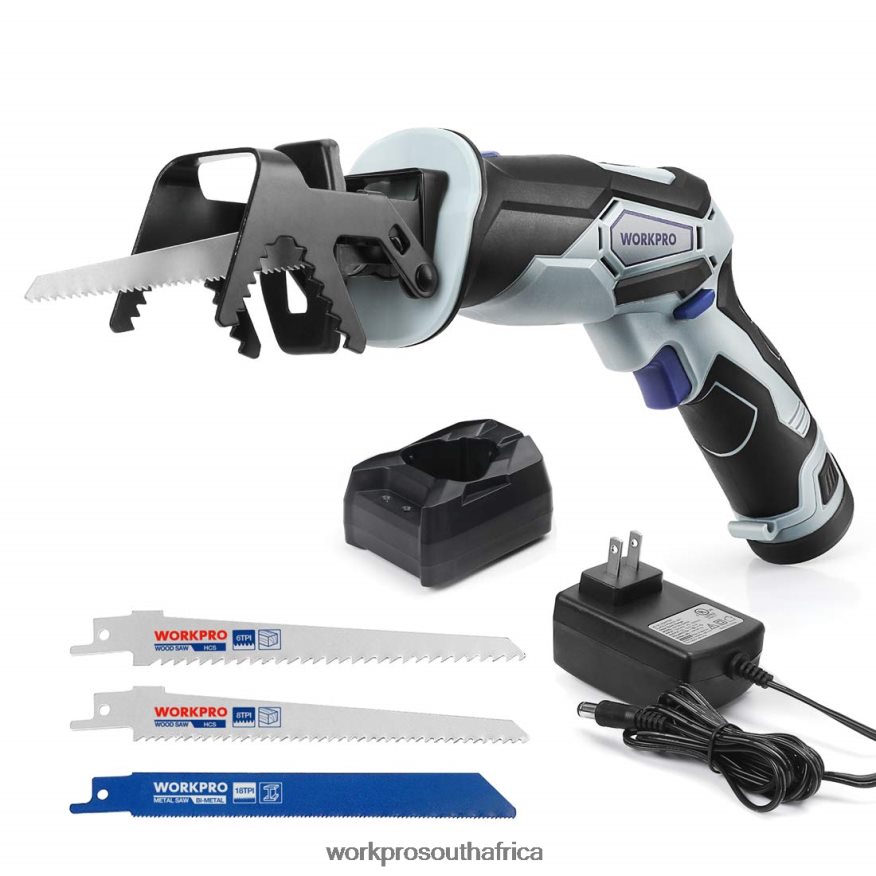 ZA WORKPRO 12V Cordless Reciprocating Saw with Clamping Jaw Useful 4B8V2T185 Tool