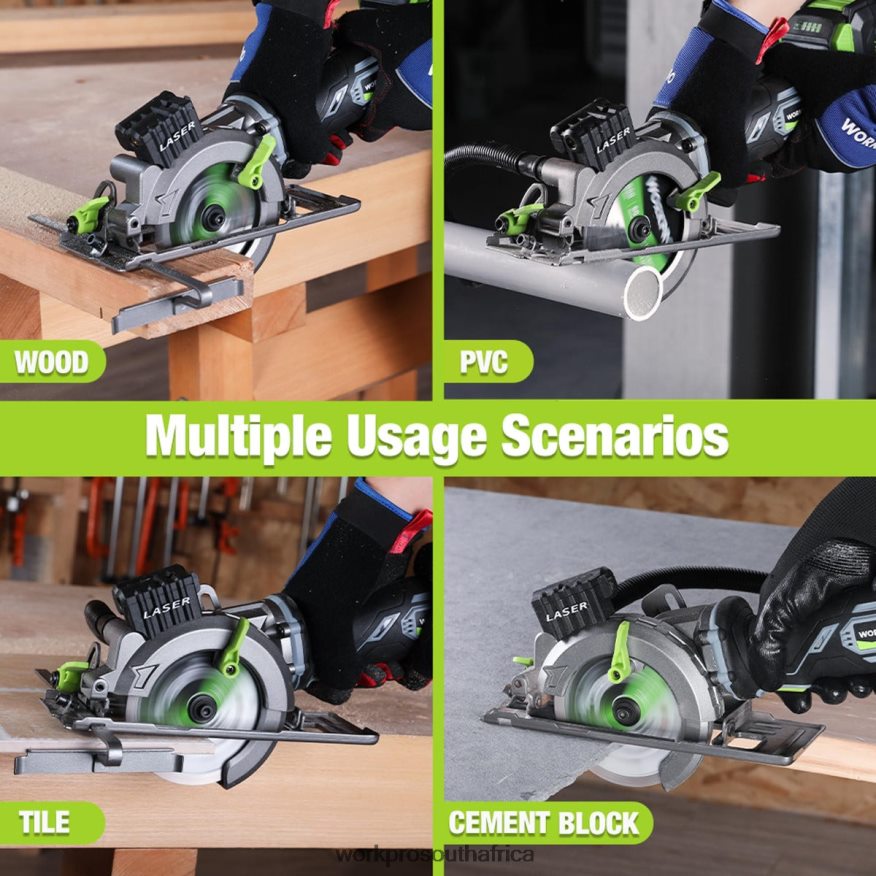 ZA WORKPRO Compact Cordless Mini Circular Saw, 20V 4.0Ah Battery, Fast Charger, 3 Saw Blades, 4500RPM Helpful 4B8V2T186 Tool